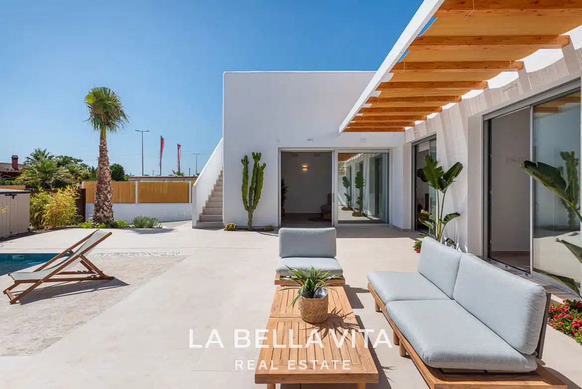 New Build ibiza-style Properties with private pool for sale in Benijofar, Costa Blanca South