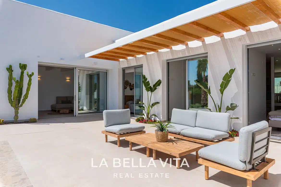 New Build ibiza-style Properties with private pool for sale in Benijofar, Costa Blanca South