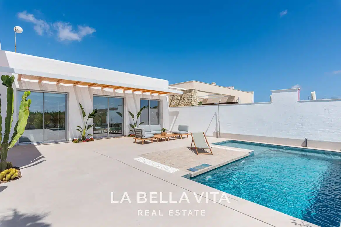 New Build ibiza-style Properties with private pool for sale in Benijofar, Costa Blanca South
