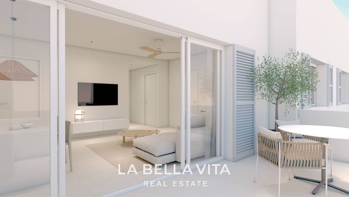 New Build top floor Beach Apartments with solarium for sale in Torre de la Horadada