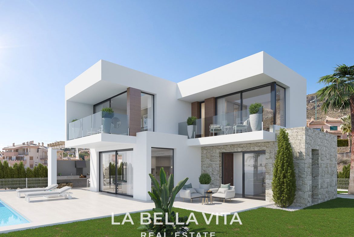 Luxury New Build Villas with private pool and sea views for Sale in Finestrat, Benidorm, Alicante, Spain