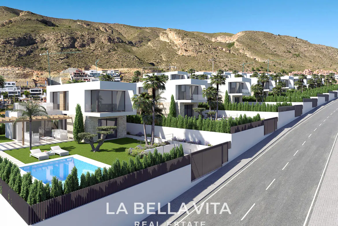Luxury New Build Villas with private pool and sea views for Sale in Finestrat, Benidorm, Alicante, Spain