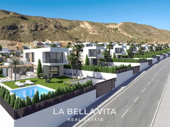 Luxury New Build Villas with private pool and sea views for Sale in Finestrat, Benidorm, Alicante, Spain