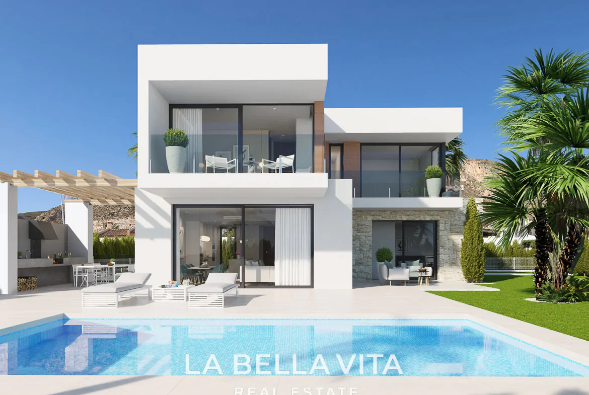 Luxury New Build Villas with private pool and sea views for Sale in Finestrat, Benidorm, Alicante, Spain