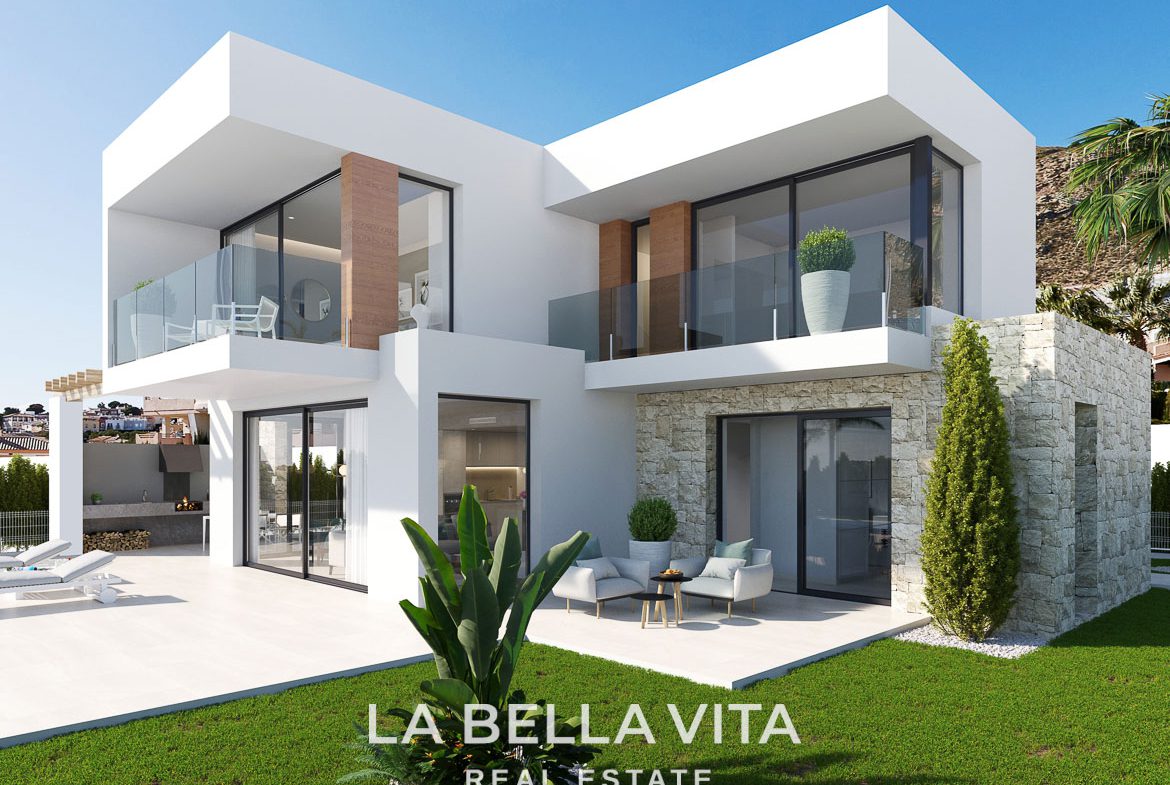 Luxury New Build Villas with private pool and sea views for Sale in Finestrat, Benidorm, Alicante, Spain