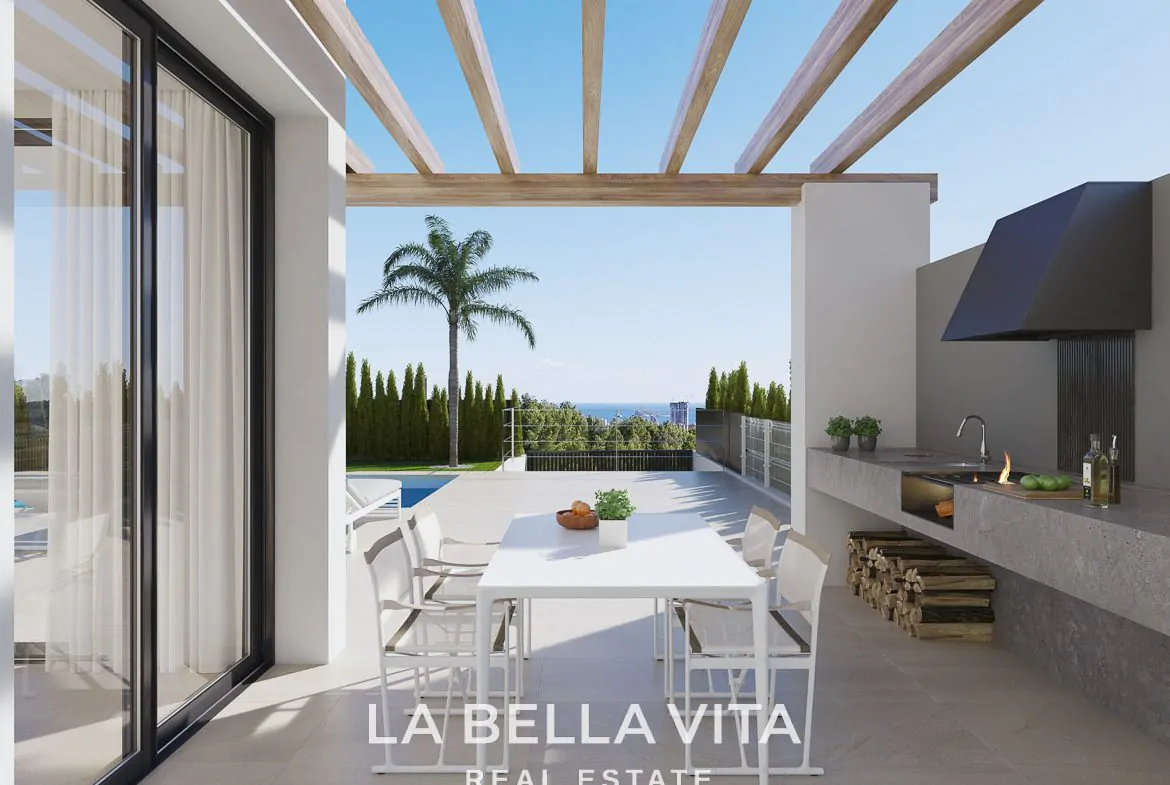 Luxury New Build Villas with private pool and sea views for Sale in Finestrat, Benidorm, Alicante, Spain