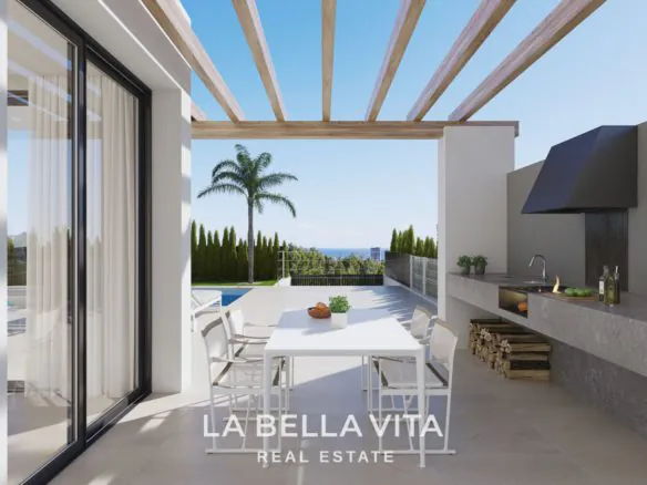 Luxury New Build Villas with private pool and sea views for Sale in Finestrat, Benidorm, Alicante, Spain