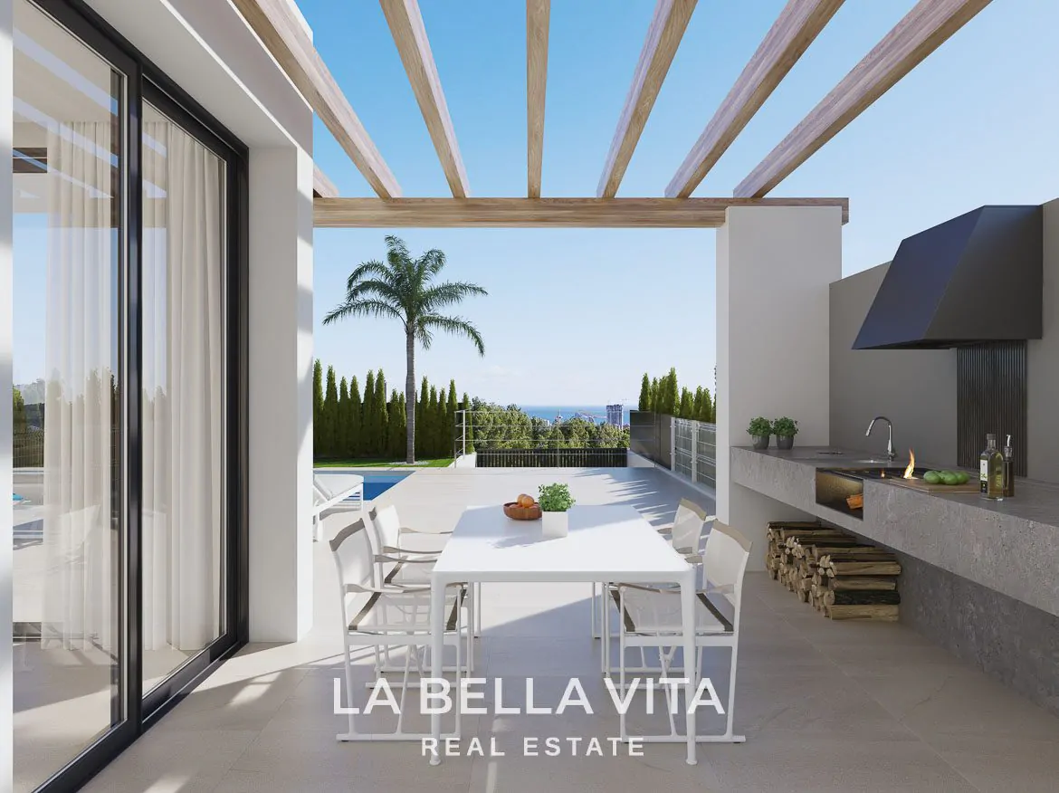 Luxury New Build Villas with private pool and sea views for Sale in Finestrat, Benidorm, Alicante, Spain