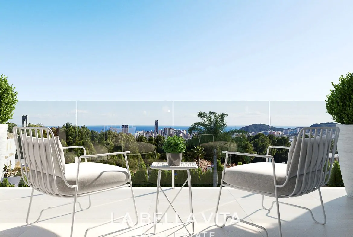 Luxury New Build Villas with private pool and sea views for Sale in Finestrat, Benidorm, Alicante, Spain