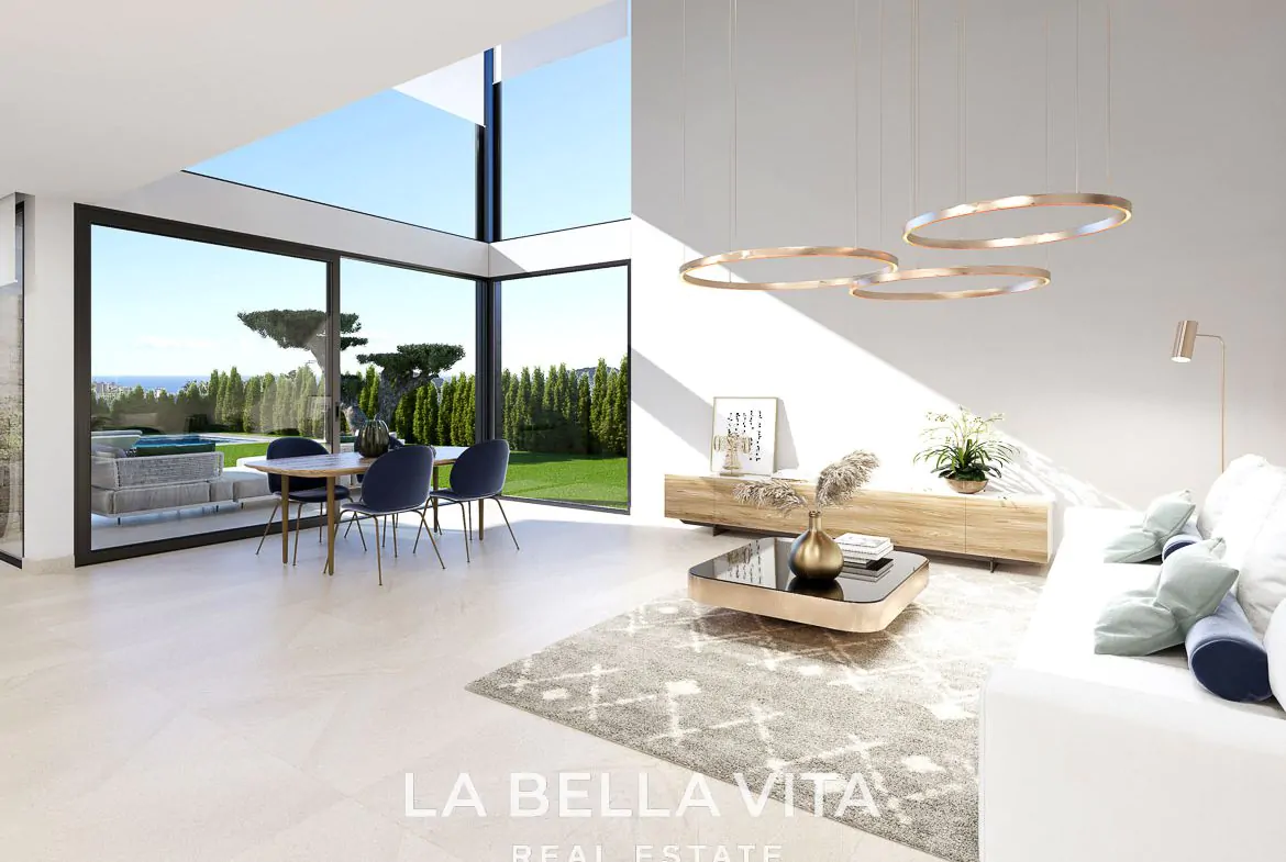 Luxury New Build Villas with private pool and sea views for Sale in Finestrat, Benidorm, Alicante, Spain