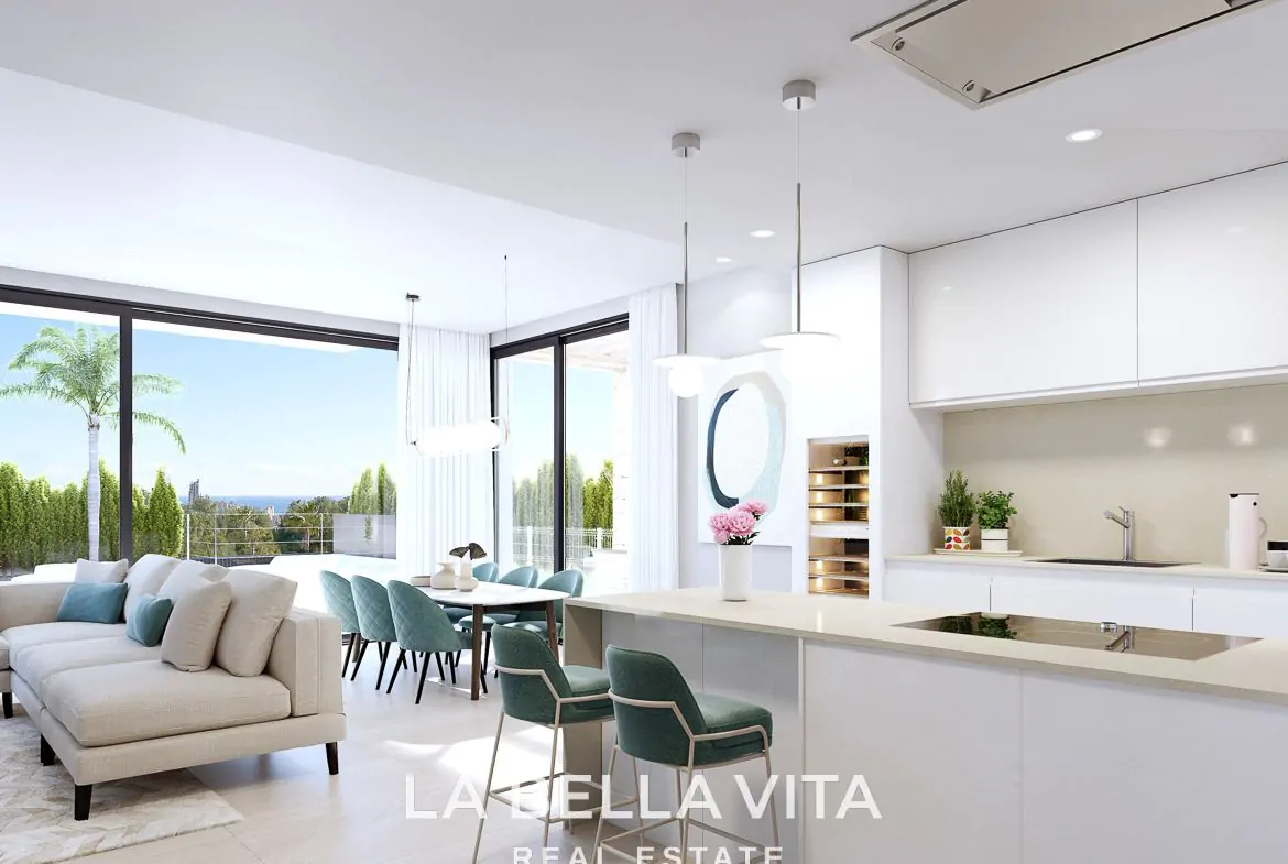Luxury New Build Villas with private pool and sea views for Sale in Finestrat, Benidorm, Alicante, Spain