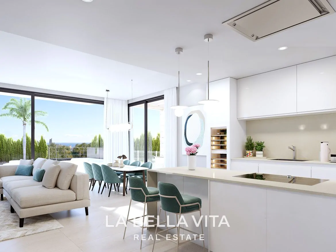 Luxury New Build Villas with private pool and sea views for Sale in Finestrat, Benidorm, Alicante, Spain