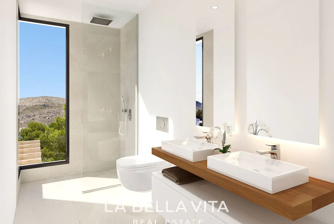 Luxury New Build Villas with private pool and sea views for Sale in Finestrat, Benidorm, Alicante, Spain