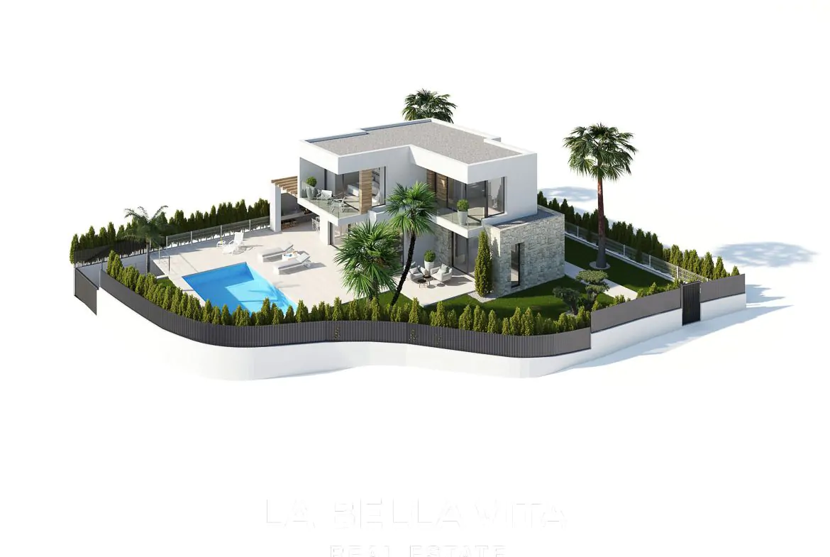 Luxury New Build Villas with private pool and sea views for Sale in Finestrat, Benidorm, Alicante, Spain