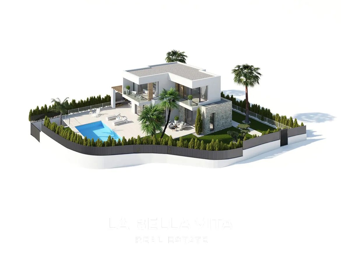 Luxury New Build Villas with private pool and sea views for Sale in Finestrat, Benidorm, Alicante, Spain