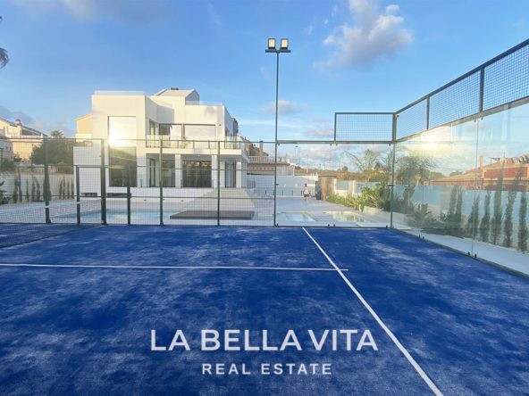 Luxury Villa with private paddle court and pool for sale in Torrevieja, Alicante