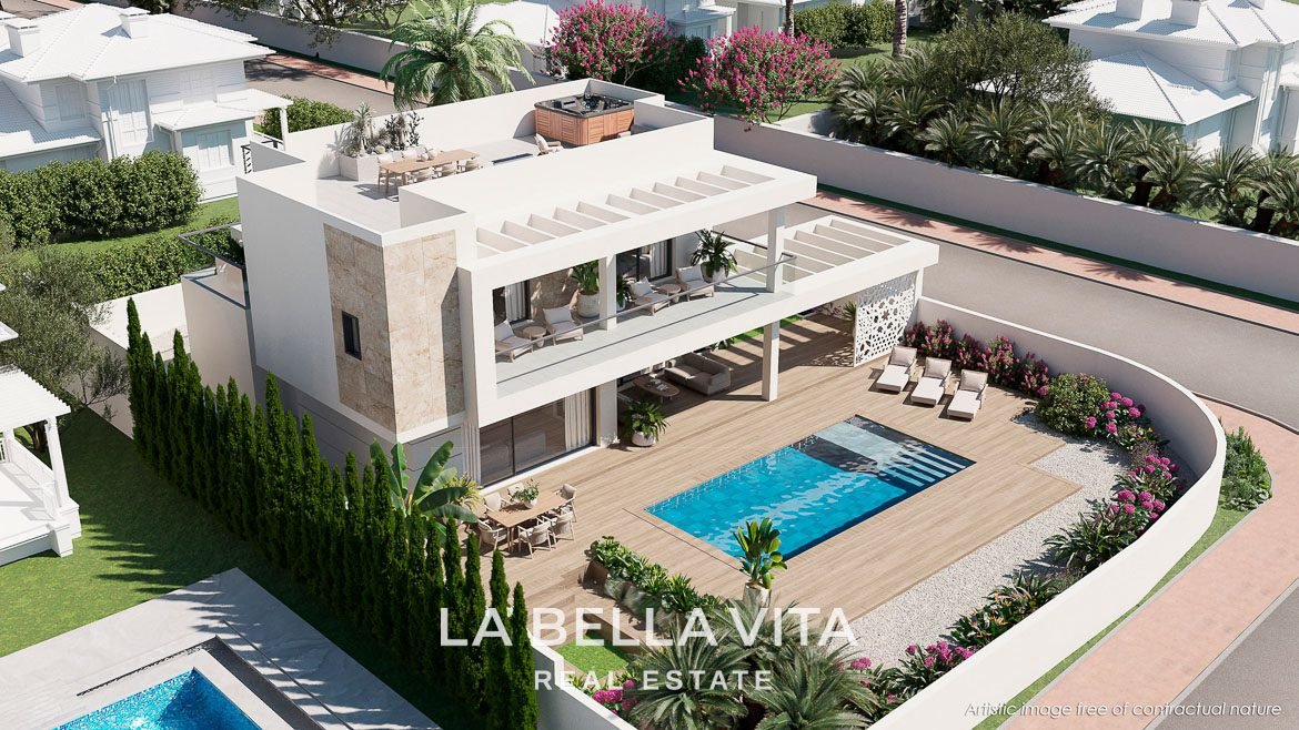 Modern Mediterranean Villa of new construction for sale in Ciudad Quesada, Alicante