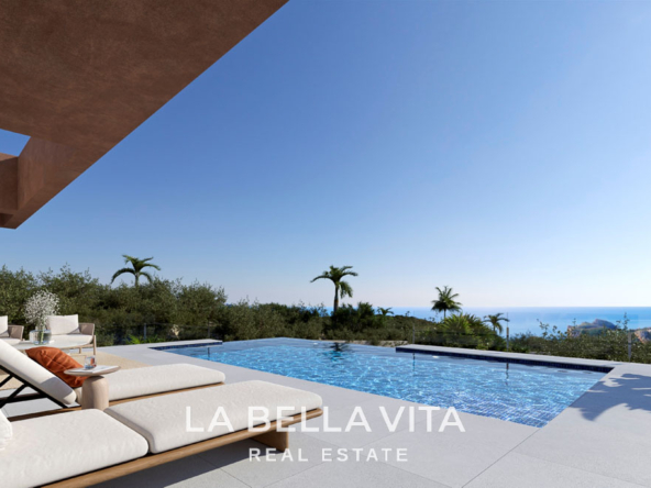 Modern Villa with Sea View for Sale in Cumbre del Sol, Costa Blanca North, Alicante, Spain