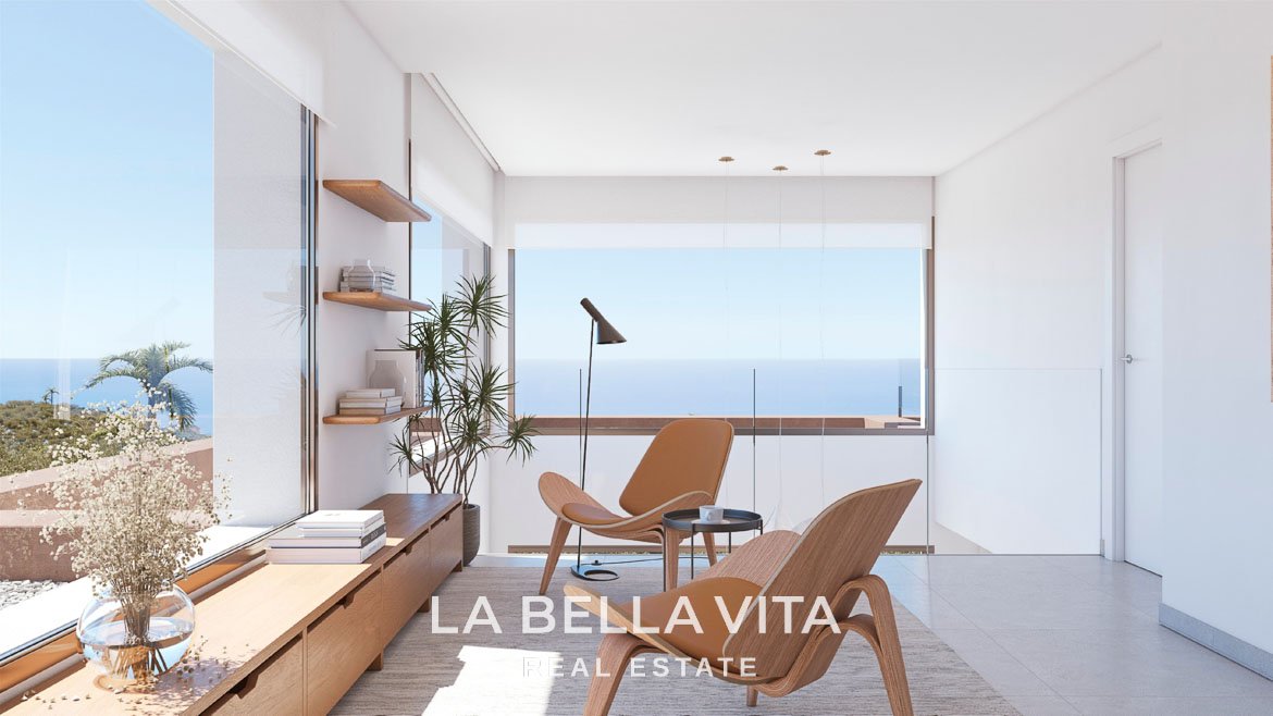 Modern Villa with Sea View for Sale in Cumbre del Sol, Costa Blanca North, Alicante, Spain