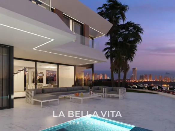 Luxury New Build Villa with Sea Views for Sale in Finestrat - Benidorm, Alicante, Costa Blanca North