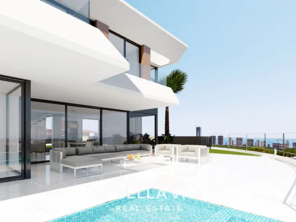 Luxury New Build Villa with Sea Views for Sale in Finestrat - Benidorm, Alicante, Costa Blanca North