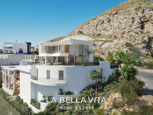Luxury New Build Villa with Sea Views for Sale in Finestrat - Benidorm, Alicante, Costa Blanca North