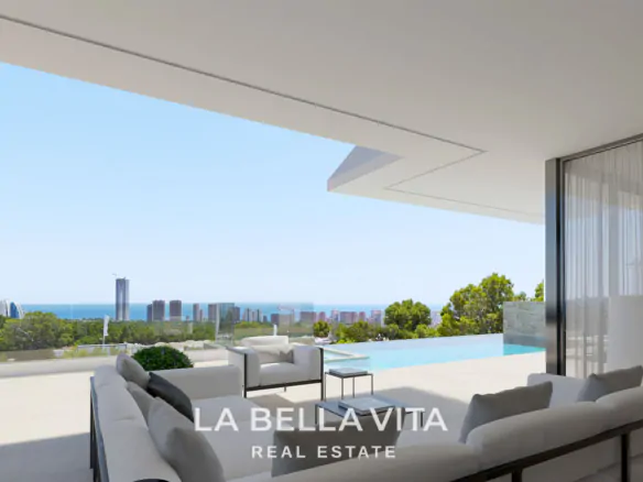 Luxury New Build Villa with Sea Views for Sale in Finestrat - Benidorm, Alicante, Costa Blanca North