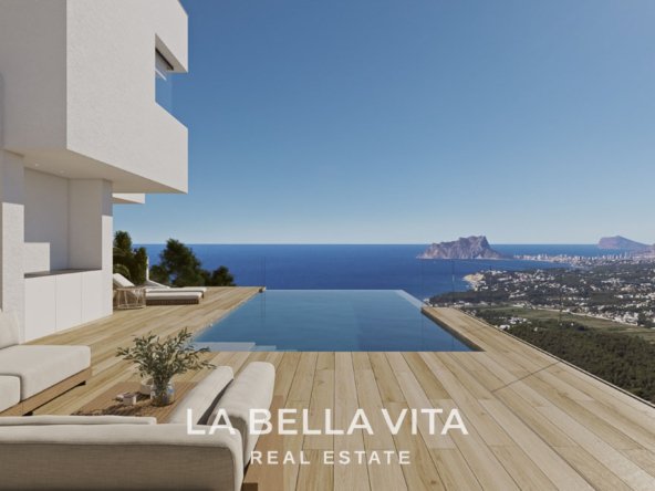 New Build Property with Sea Views for Sale near Moraira, in Cumbre del Sol, Spain
