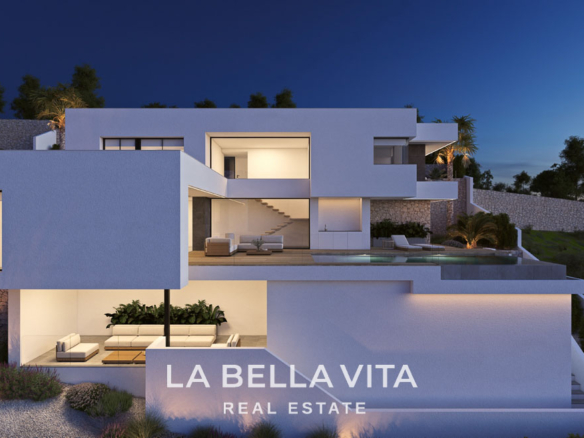 New Build Property with Sea Views for Sale near Moraira, in Cumbre del Sol, Spain