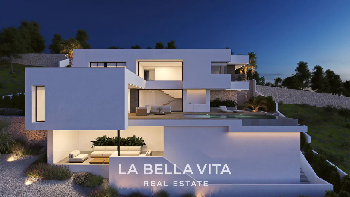 New Build Property with Sea Views for Sale near Moraira, in Cumbre del Sol, Spain