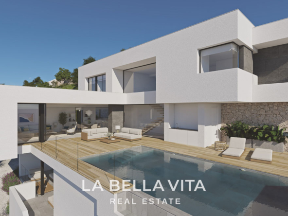 New Build Property with Sea Views for Sale near Moraira, in Cumbre del Sol, Spain