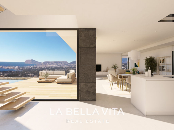 New Build Property with Sea Views for Sale near Moraira, in Cumbre del Sol, Spain