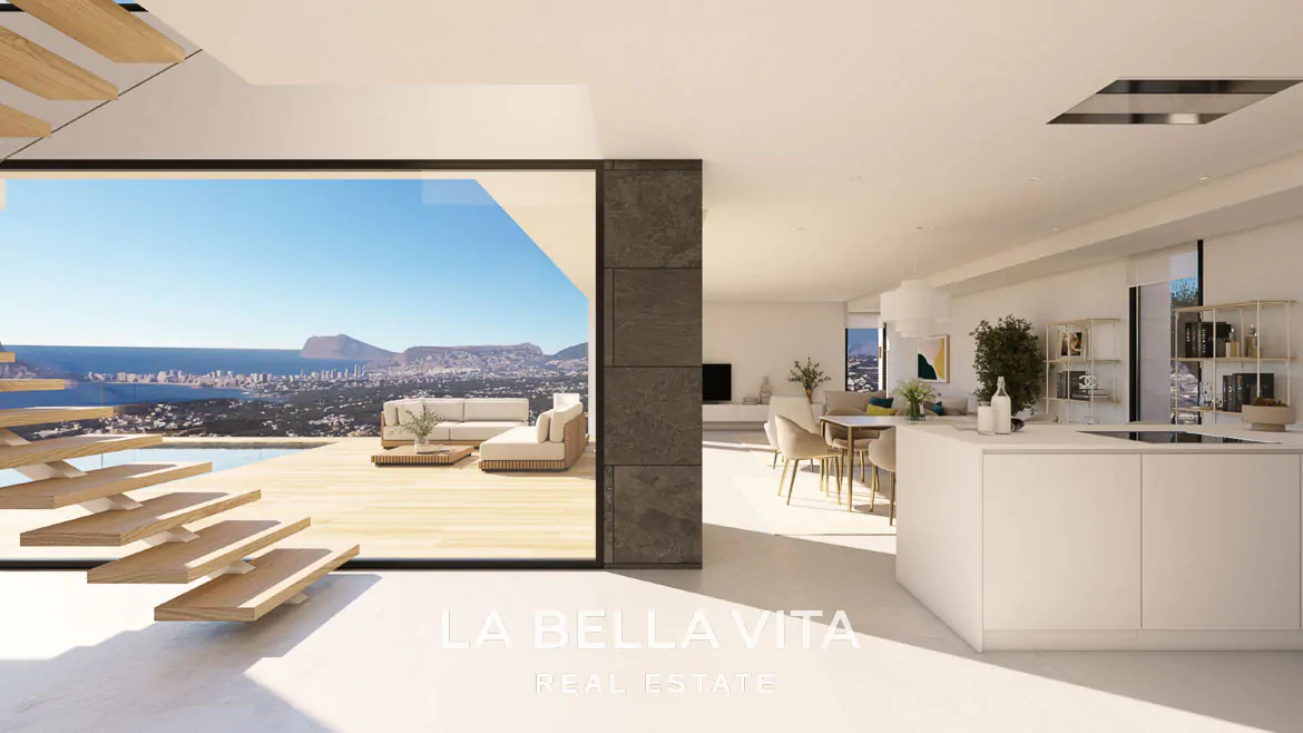 New Build Property with Sea Views for Sale near Moraira, in Cumbre del Sol, Spain