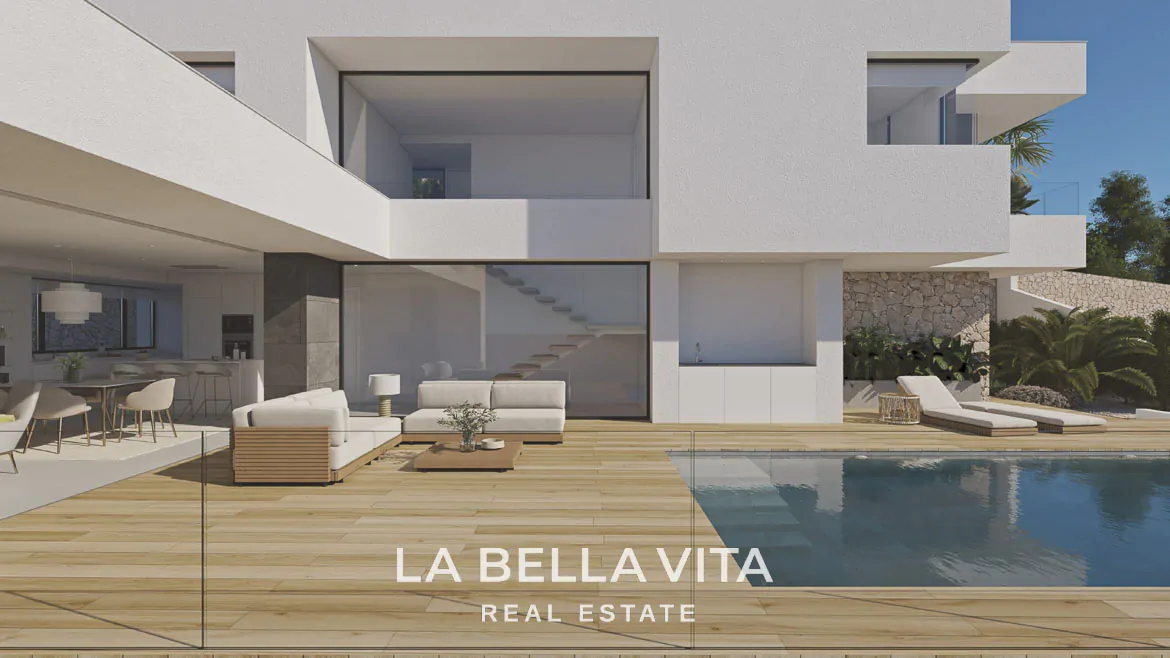 New Build Property with Sea Views for Sale near Moraira, in Cumbre del Sol, Spain