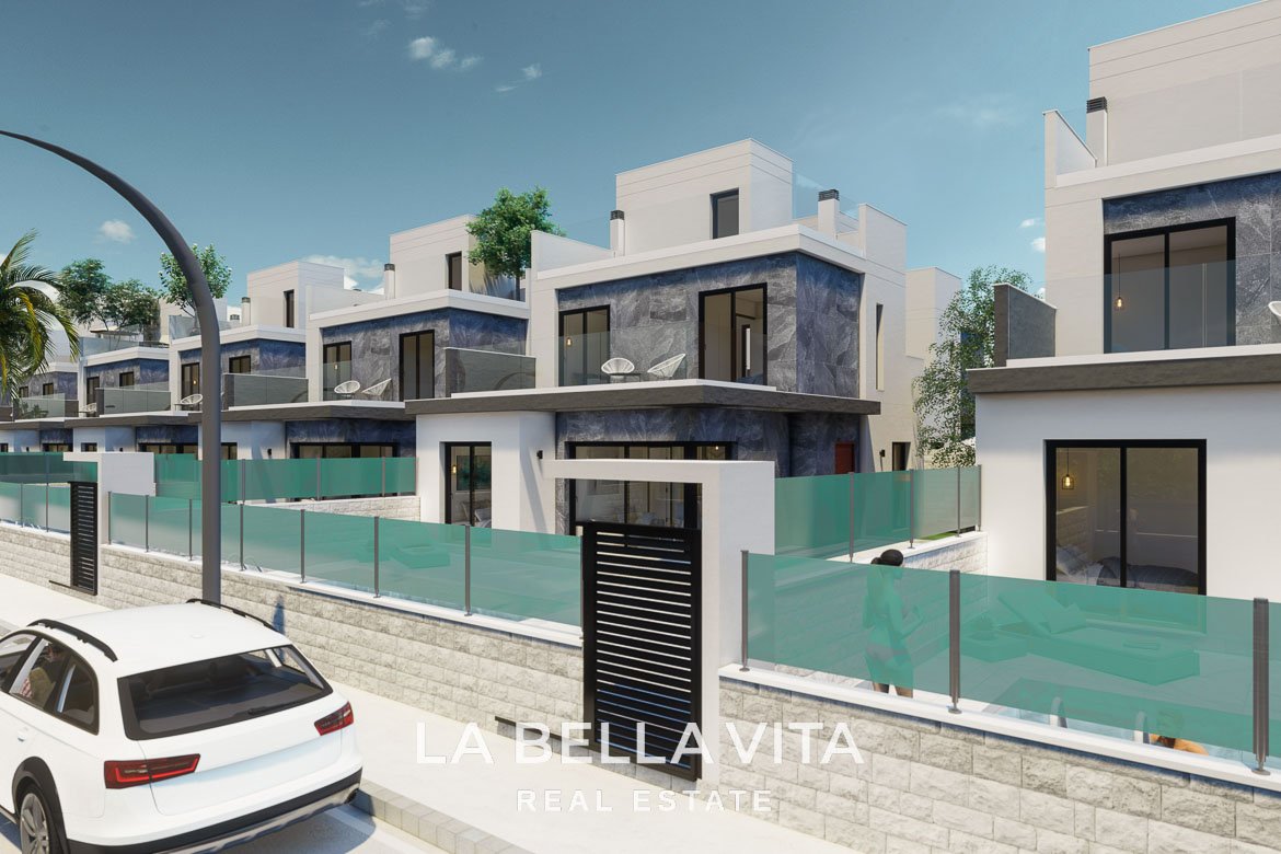 New Build Villas with private pools for sale in Pilar de la Horadada, Costa Blanca South