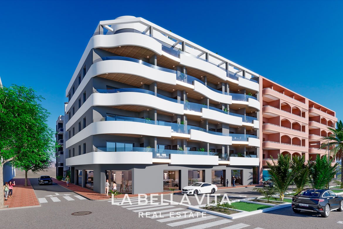 New build Apartments by the beach for sale in Torrevieja, Costa Blanca South