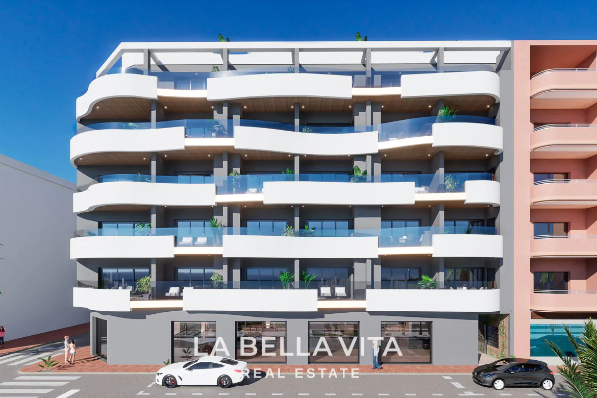 New build Apartments by the beach for sale in Torrevieja, Costa Blanca South
