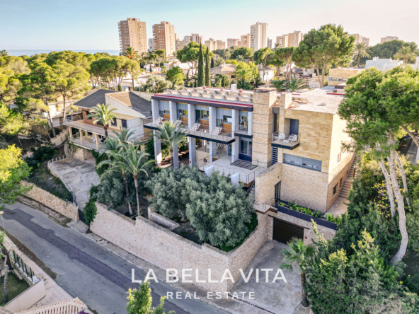 Exclusive Boutique Hotel Villa for Sale in Campoamor, Orihuela Costa – Luxury 7-Bedroom Property with Gourmet Kitchen and Private Pool, Closed Garage