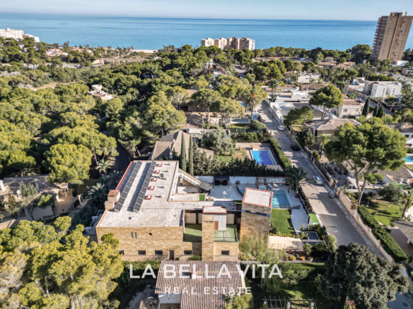 Exclusive Boutique Hotel Villa for Sale in Campoamor, Orihuela Costa – Luxury 7-Bedroom Property with Gourmet Kitchen and Private Pool, Closed Garage