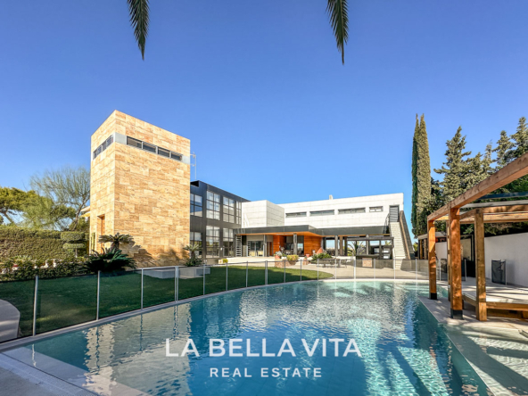 Exclusive Boutique Hotel Villa for Sale in Campoamor, Orihuela Costa – Luxury 7-Bedroom Property with Gourmet Kitchen and Private Pool, Closed Garage