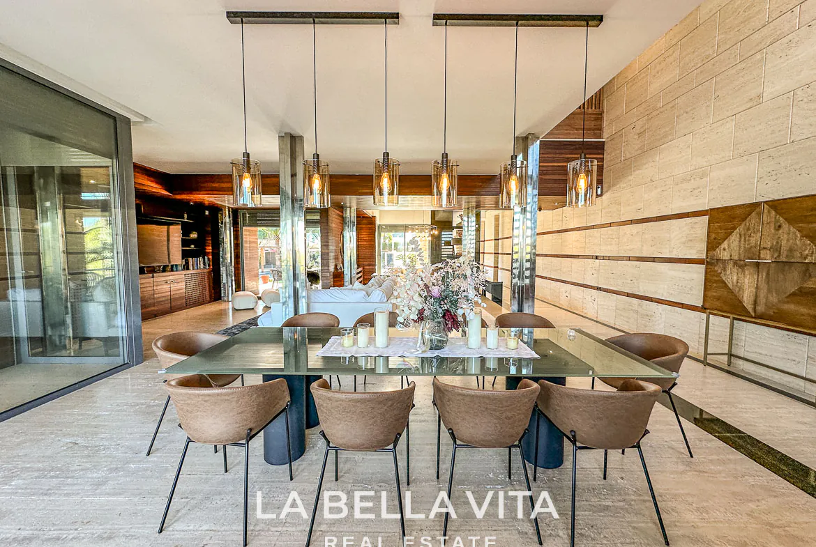 Exclusive Boutique Hotel Villa for Sale in Campoamor, Orihuela Costa – Luxury 7-Bedroom Property with Gourmet Kitchen and Private Pool, Closed Garage