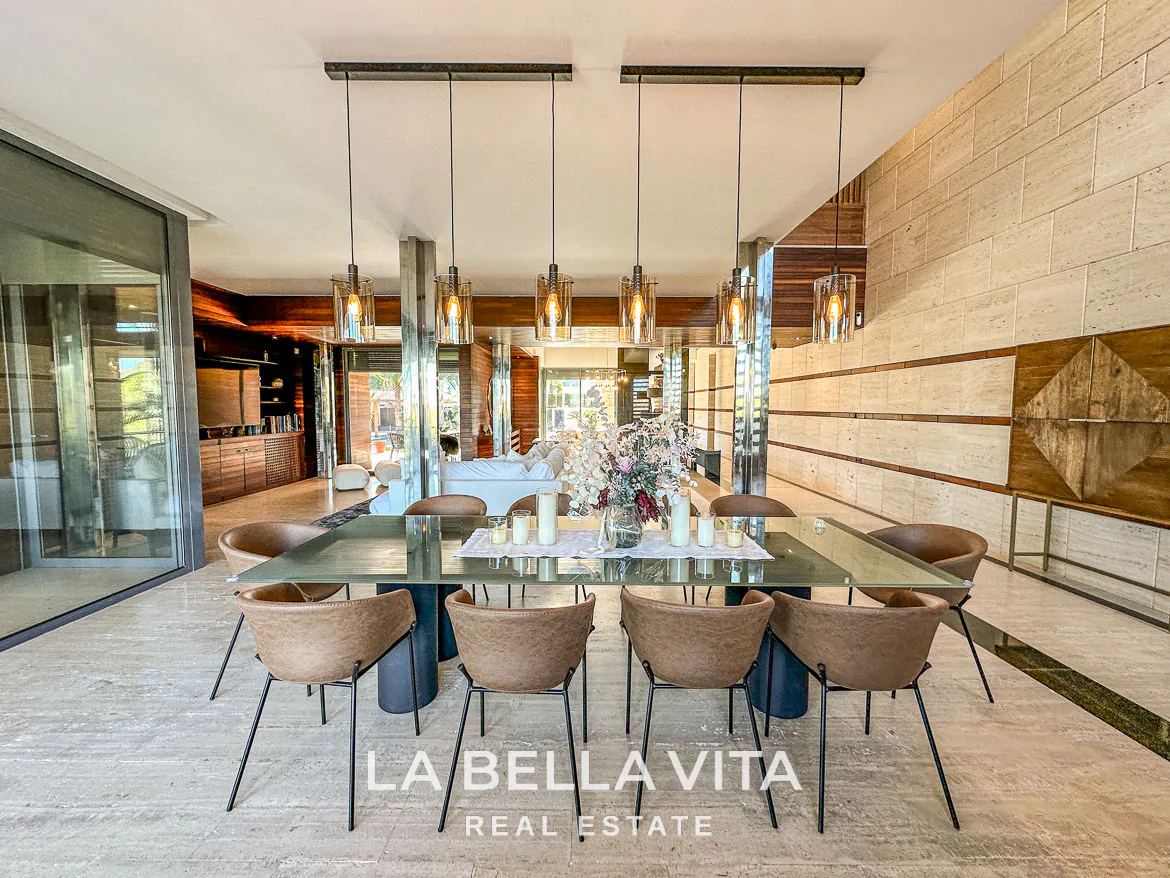 Exclusive Boutique Hotel Villa for Sale in Campoamor, Orihuela Costa – Luxury 7-Bedroom Property with Gourmet Kitchen and Private Pool, Closed Garage