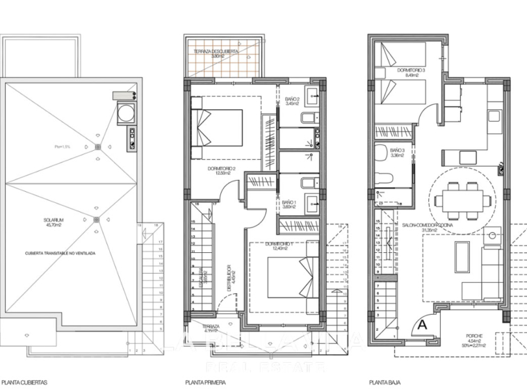 Modern Properties with private pool for sale in La Torreta, Torrevieja