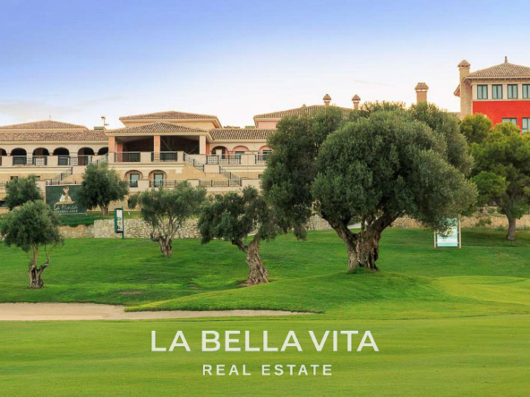 Detached New Build ibiza-style Frontline Golf Properties for sale in La Finca Golf Resort, Alicante