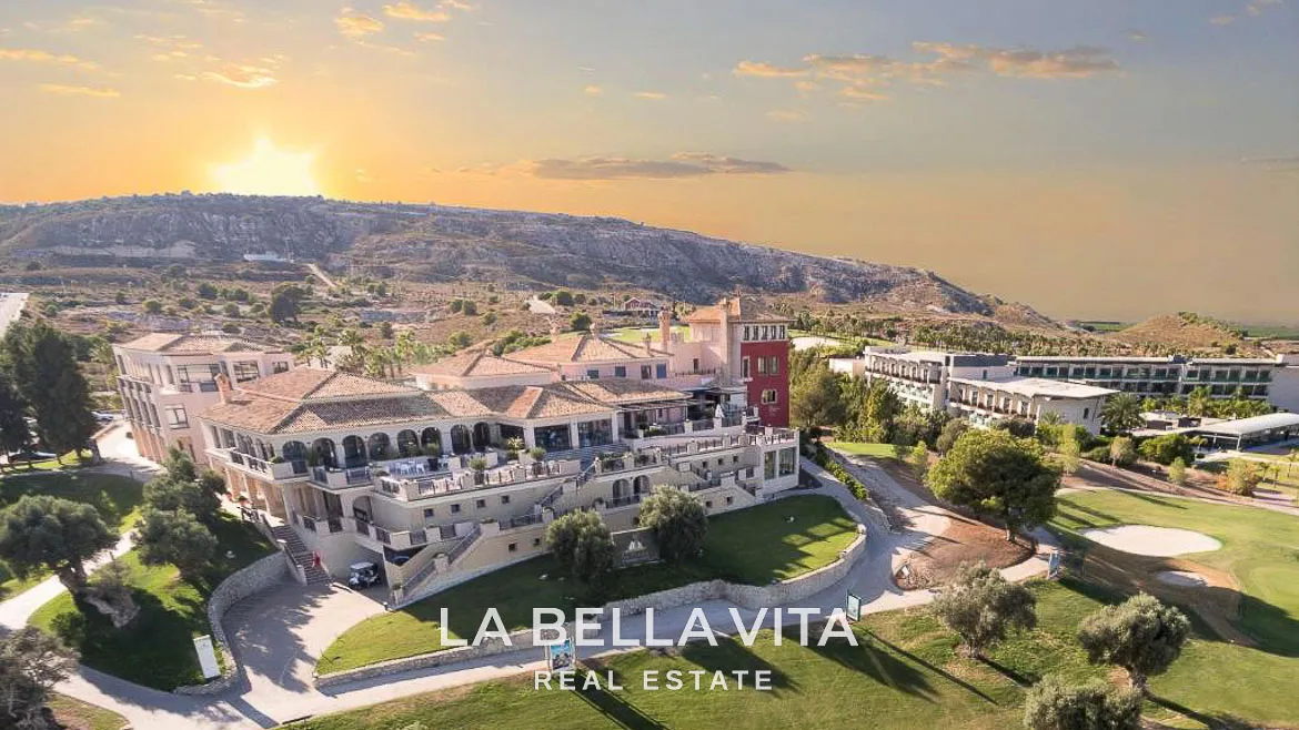 Detached New Build ibiza-style Frontline Golf Properties for sale in La Finca Golf Resort, Alicante