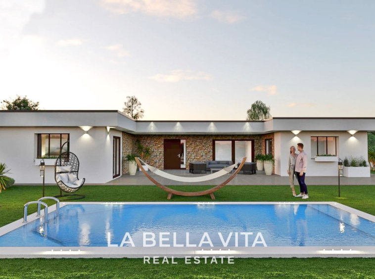 Unique Investment in Costa Blanca - New Build Luxury Single storey House with private pool with 11,000m2 Land For Sale in Ciudad Quesada 