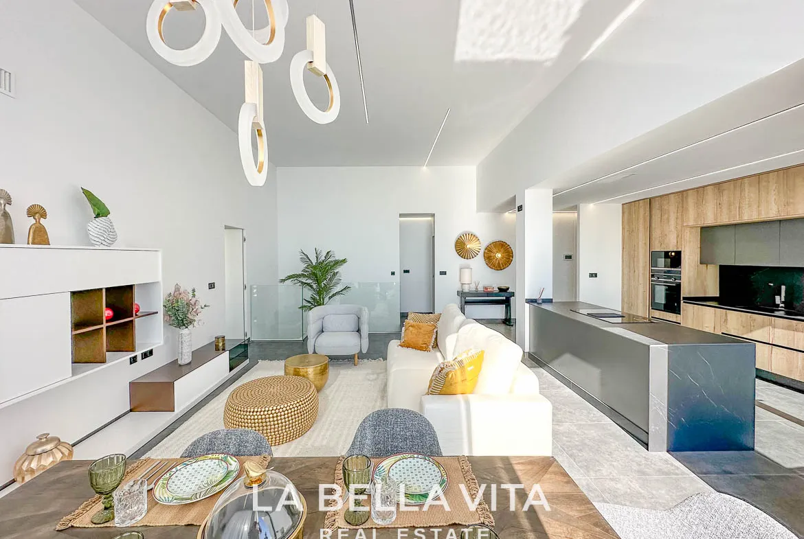 Modern Key Ready Property with Sea Views, private pool, solarium and closed garage for sale in Blue Lagoon, Villamartin, Orihuela Costa, Alicante, Spain
