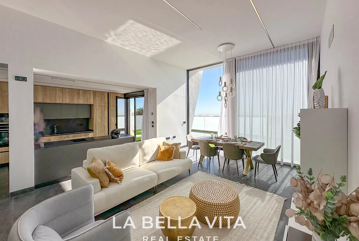 Modern Key Ready Property with Sea Views, private pool, solarium and closed garage for sale in Blue Lagoon, Villamartin, Orihuela Costa, Alicante, Spain
