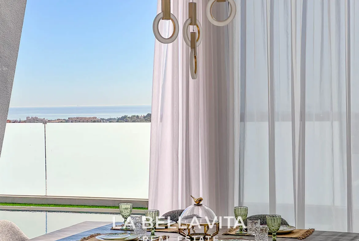 Modern Key Ready Property with Sea Views, private pool, solarium and closed garage for sale in Blue Lagoon, Villamartin, Orihuela Costa, Alicante, Spain