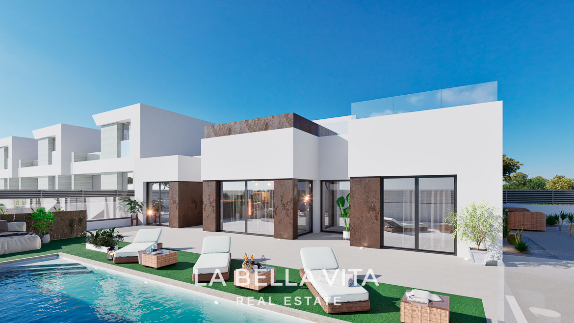 Stunning Modern New Build Villa with basement and walking distance to the beach For Sale in El Campello, Alicante